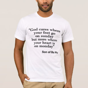 T-shirt Dieu se soucie plus de l'amour que de la religion