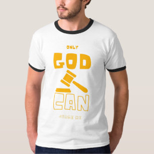 T-shirt Dieu seul peut juger le doigt d'homme de moi
