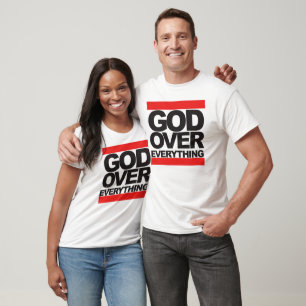 T-shirt Dieu sur tout - chrétien
