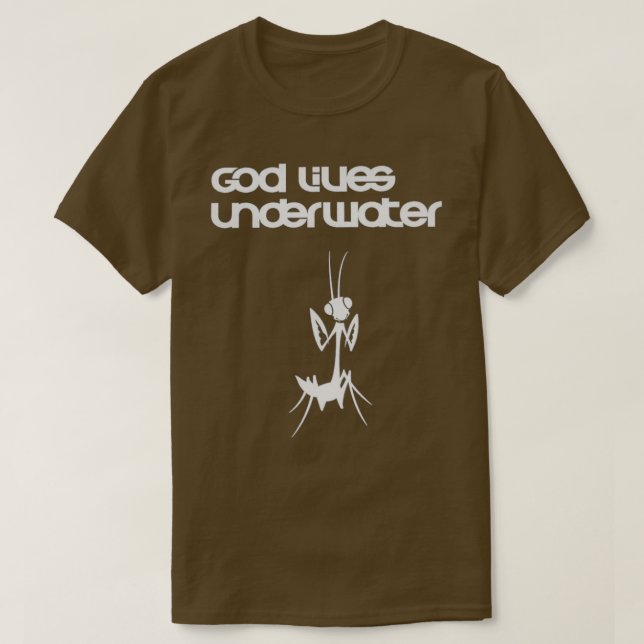 T-shirt Dieu vit sous l'eau 1 (Design devant)
