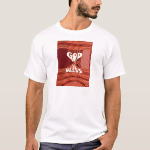 T-shirt Dieu vous bénisse Golden kenya Hakuna Matata Giraf