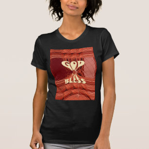 T-shirt Dieu vous bénisse Golden kenya Hakuna Matata Giraf