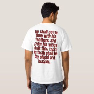 T-shirt Dieu vous donne des ailes (psaumes 91 : 4)