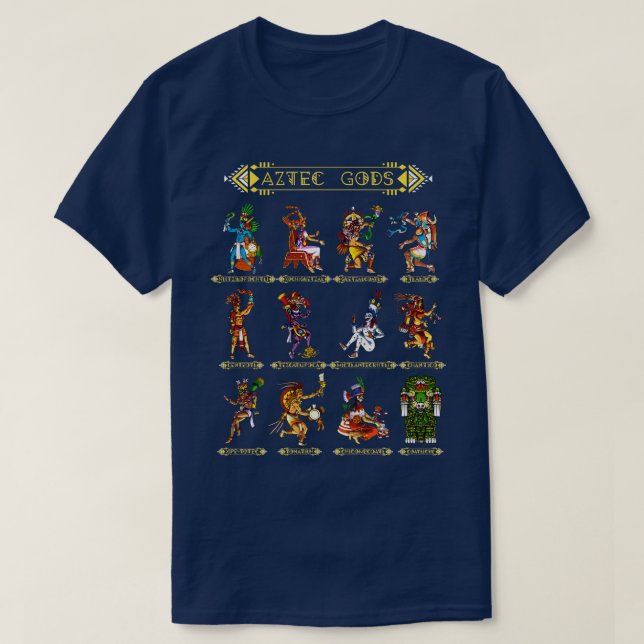 T-shirt Dieux aztèques (Design devant)
