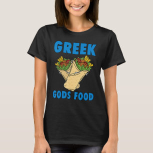 T-shirt Dieux grecs nourriture Gyros Gyro grec drôle Grèce