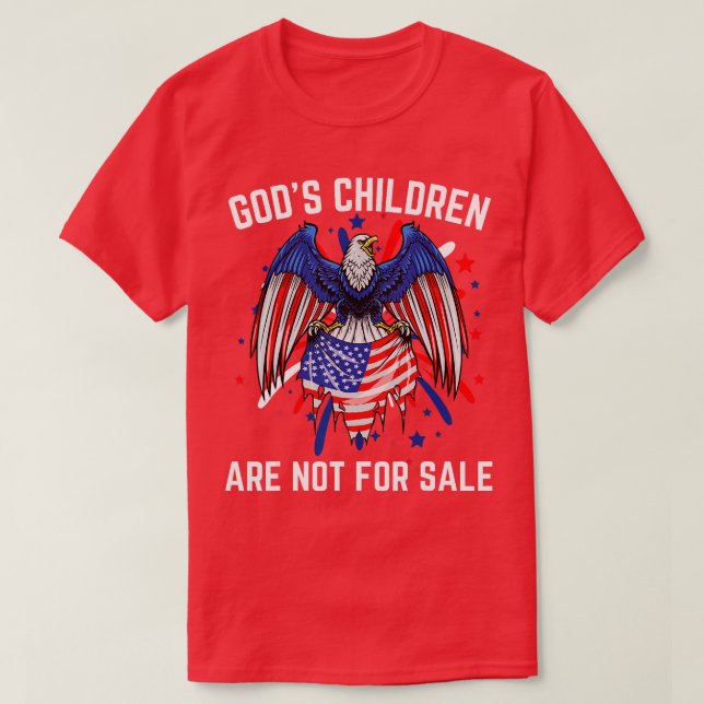 T-shirt Dieux Les enfants ne sont pas à vendre Drôle drape (Design devant)