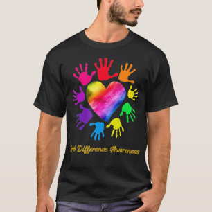 T-shirt Différence de membre Sensibilisation Mains Différe