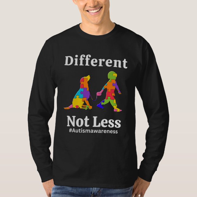 T-shirt Different Not Less Autism Awareness Acceptance Wom (Devant)