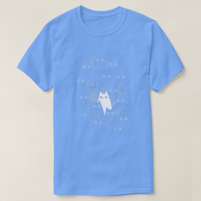 T-shirt Différentes Purfection Cute Blanc Chat Kitty Eyes (Design devant)