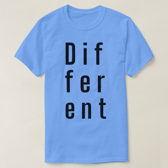 T-shirt Différentes typographies Texte noir coque inférieu (Design devant)