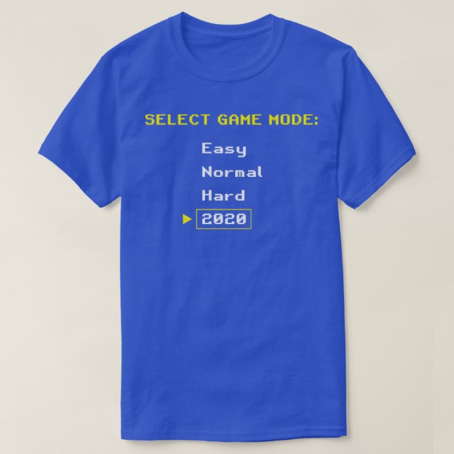 T-shirt Difficulté du jeu vidéo 2020 (Design devant)