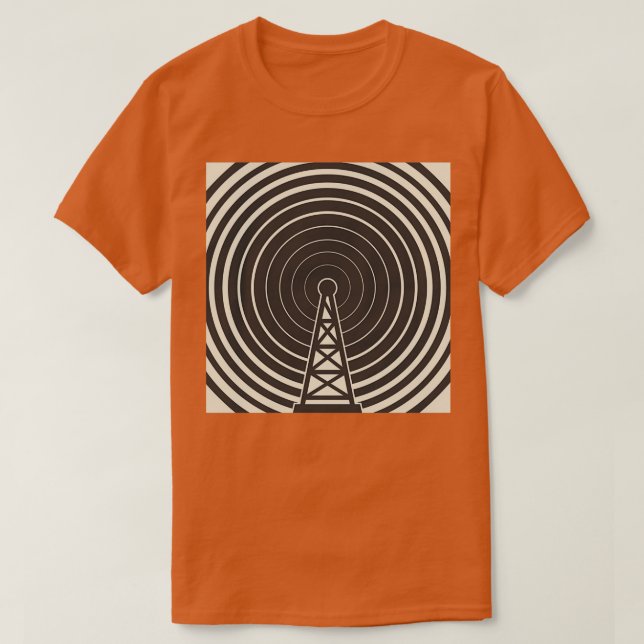 T-shirt Diffusion de la tour de radio (Design devant)