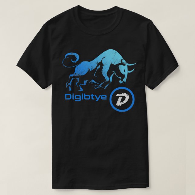 T-shirt DigiByte Crypto BULLRUN HODL DGB Token to be Milli (Design devant)