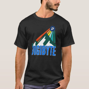T-shirt Digibyte Dgb Crypto Mountain Sun Rays Cryptocurren