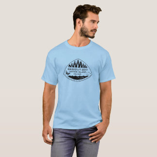 T-shirt d'île de Passout Vashon, à l'encre noire