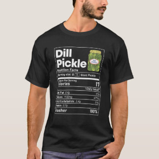 T-shirt Dill Pickle Nutrition Facts Correspondant à Jewish