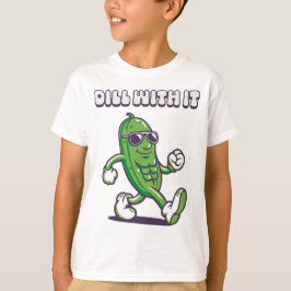T-shirt Dill With It Cool Pickle Boy's