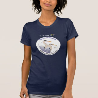 T-shirt d'illustration de hérons de Cornell
