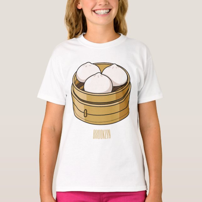 T-shirt Dim sum dessin animé (Devant)