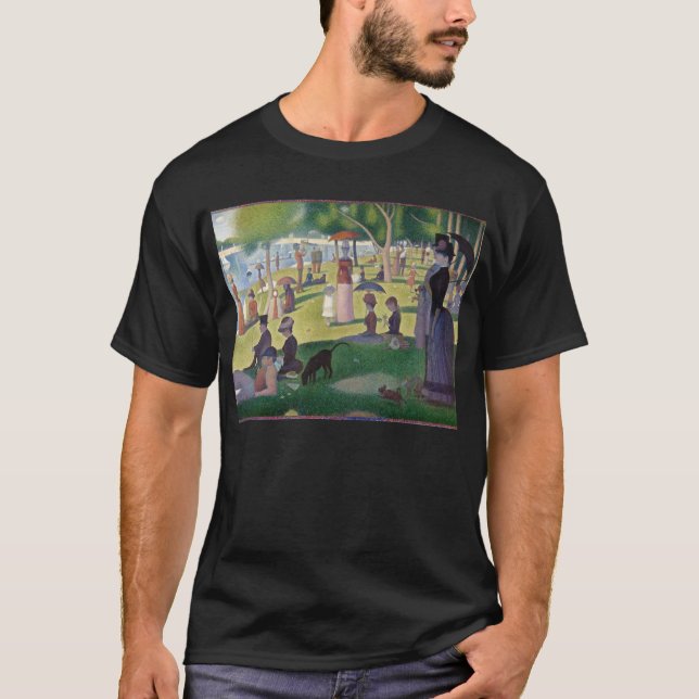 T-shirt Dimanche Après-Midi Seurat Neo Impressionniste Pei (Devant)