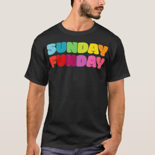 T-shirt Dimanche Fête Rainbow Color