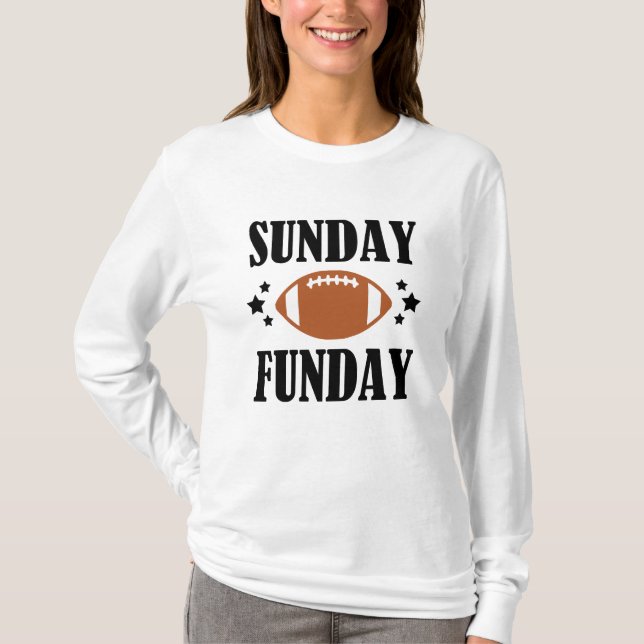 T-shirt Dimanche Funday chemise de football féminine (Devant)