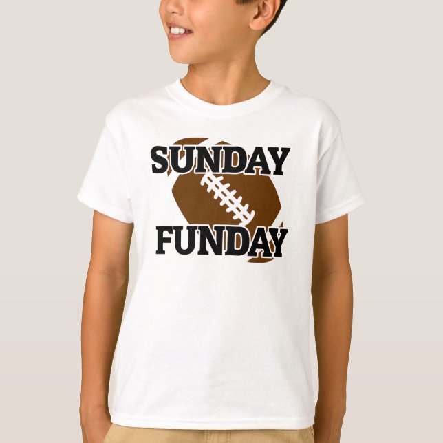 T-shirt Dimanche Funday Sports Amusement Pour Les Fans De  (Devant)