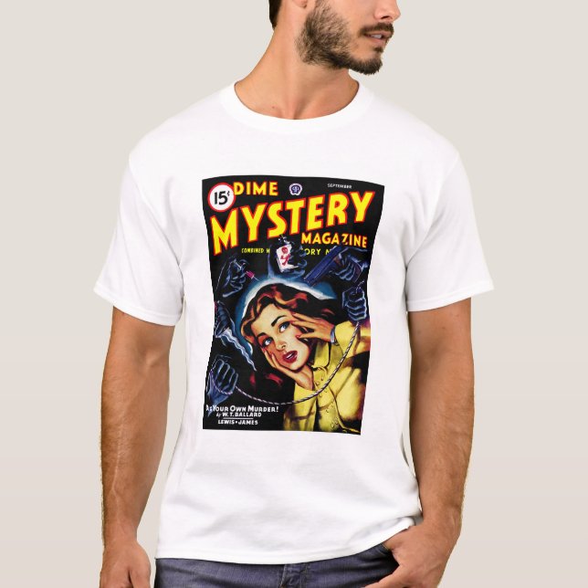 T-shirt Dime Mystery Magazine (sept., 1946) (Devant)