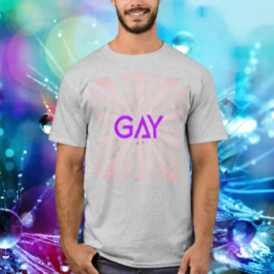 T-shirt Dimension gay violet