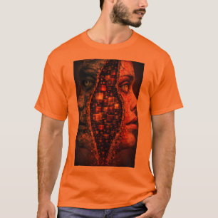 T-shirt Dimensions Fracturées – Double Visage Abstrait Sur