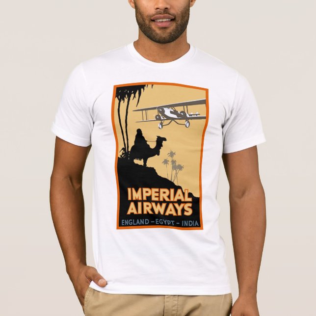 T-shirt ~ d'Imperial Airways Angleterre - Egypte - Inde (Devant)