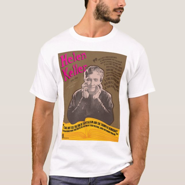 T-shirt d'impression de Helen Keller (Devant)
