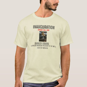 T-SHIRT D'INAUGURATION DE PRÉSIDENT BARACK OBAMA