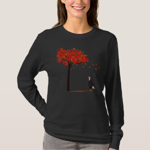 T-shirt Dinde Arbre Érable Jour de Thanksgiving Mignon Aut