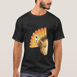 T-shirt Dinde de poulet Moo mignon hommes femmes Thanksgiv