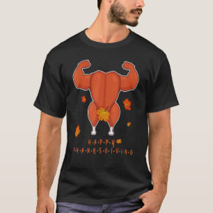 T-shirt Dinde de Thanksgiving au poulet pour amis Gym 202