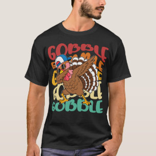 T-shirt Dinde de Thanksgiving Cool Dabbing