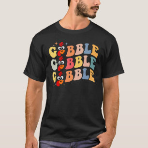T-shirt Dinde de Thanksgiving Dabbing Gobble Jusqu'à Ce Qu