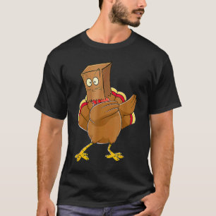 T-shirt Dinde de Thanksgiving Faux Chat Miaou  Chat Thanks