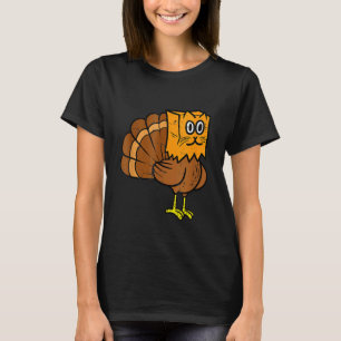 T-shirt Dinde de Thanksgiving Faux Miaulement de Chat Cha