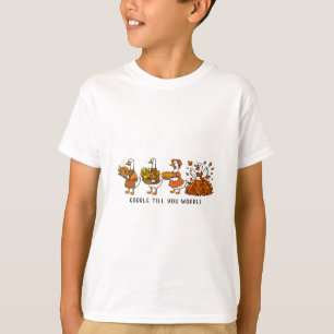 T-shirt Dinde de Thanksgiving Hommes Femmes Enfants Glouss
