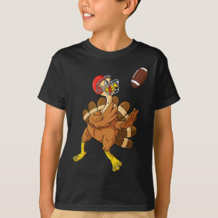 T-shirt Dinde de Thanksgiving Récepteur Élarge Football Ga