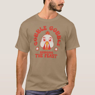 T-shirt Dinde de Thanksgiving vintage