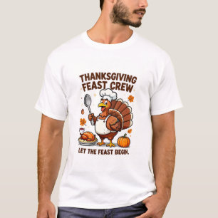T-shirt Dinde drôle de chef – Équipe de fête de Thanksgivi
