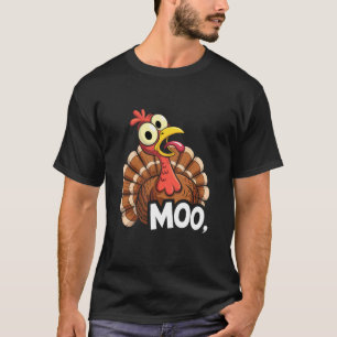 T-shirt Dinde drôle de Thanksgiving dit déguisement de vac