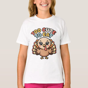 T-shirt Dinde Kawaii Mignonne “Trop Mignonne pour être Man