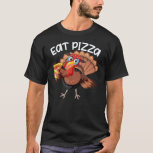 T-shirt Dinde Mange Pizza Adulte Végétalien Enfants Actio