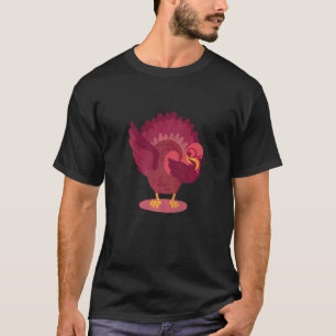 T-shirt Dindon Dabbing de Thanksgiving Garçons Filles Dab