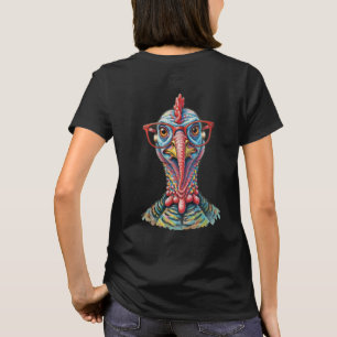 T-shirt Dindon drôle en lunettes Dessin animé Fun