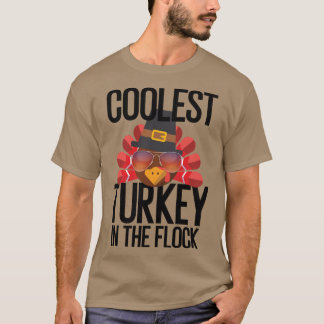 T-shirt Dindon le plus cool du troupeau Thanksgiving Novel
